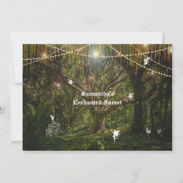 Convites Doce 16 Florestas Encantadas Flores De Coelho