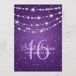 Convites Doce 16 Frangos de Corrente Roxo