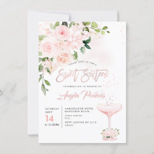 Convites Doce 16 H2 Blush Anthuriums Rosas Peonias