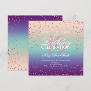 Convites Doce 16 Pontos Brilhantes Rosa Sereia Dourada