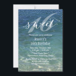 Convites Doce 16 Summer Beach Modern Confetti Pontos<br><div class="desc">Doce 16 Summer Beach Modern Confetti Dots Invtions.</div>