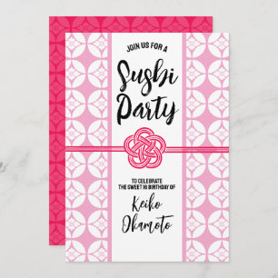 Convites Doce 16 Sushi 花 菱 七 宝 Hanabishi Shippo