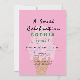 Convites Doce Aniversário do Sorvete