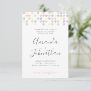 Convites doce casal CHÁ DE CASAMENTO pastel