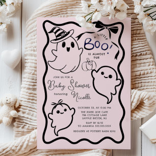 Convites Doce Chá de fraldas de Boo
