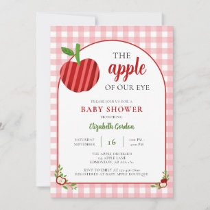 Convites Doce Chuvinha de Amor para o Bebê Gingham