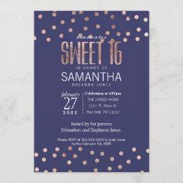 Convites Doce claro 16 dos azuis marinhos das bolinhas