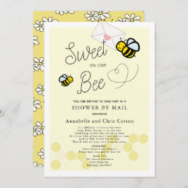 Convites Doce como pode ser Chá de fraldas amarelo claro po