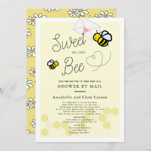 Convites Doce como pode ser Chá de fraldas amarelo claro po