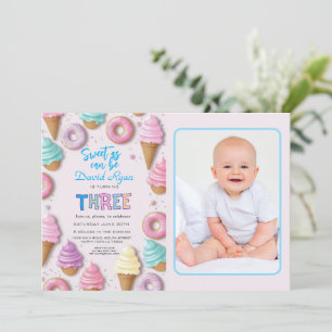 Convites Doce Como Pode Ser Menino Está Virando aniversário