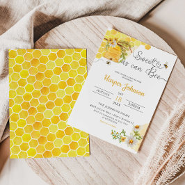 Convites Doce como pode ser o Chá de fraldas de Bee Honeyco