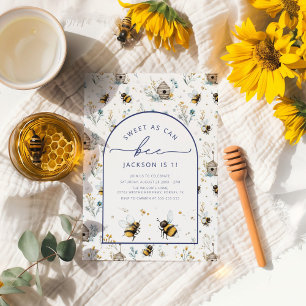 Convites Doce como primeiro aniversario de Abelhas