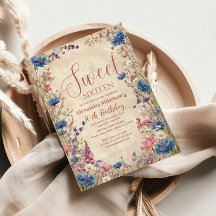 Doce Cottagecore Floral Sweet Sixteen