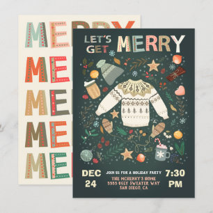 Convites Doce de Festa de Natal de Férias Felizes de Natal