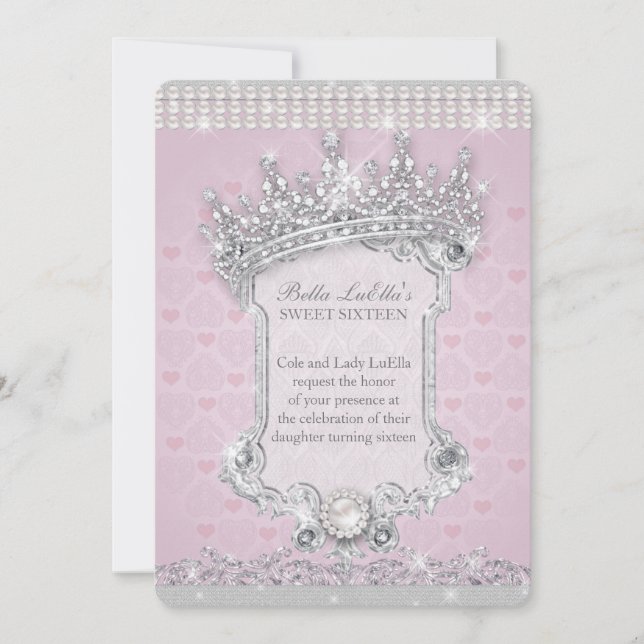 Convites Doce Dezesseis Convites, Mis Quince Anos (Frente)