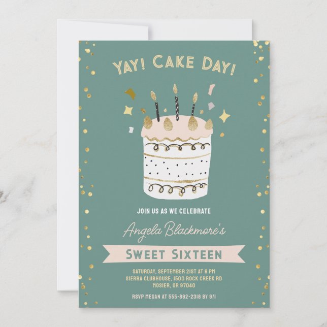 Convites Doce Dezesseis e 16º Festa de aniversario de menin (Frente)