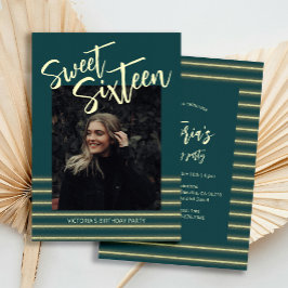 Convites Doce Dezesseis Festas de aniversário de Amarino