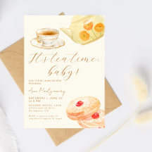 Doce É Hora do Chá Bebê Vintage Chá de Bebê