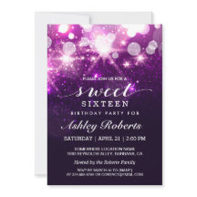 Doce Festa de 16 Dias Glitter Purple Sparkles