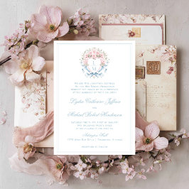 Convites Doce Flor de Cerejeira Crest | Casamento de Monogr