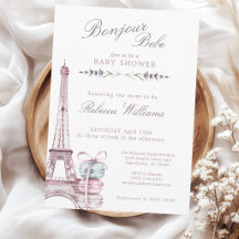 Doce Macaron Bom Dia Bebê Paris Chá de Bebê