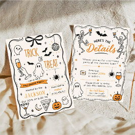 CONVITES DOCE OU TRAVESSURA CUTE HALLOWEEN