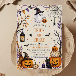 CONVITES DOCE OU TRAVESSURA FESTA DE HALLOWEEN FOFA