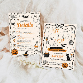 CONVITES DOCE OU TRAVESSURA FOFO HALLOWEEN