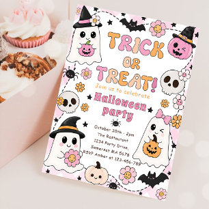CONVITES DOCE OU TRAVESSURA FOFO HALLOWEEN