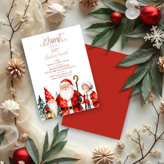 Convites Doce Papai Noel Gnomo Natal Brunch TMF26