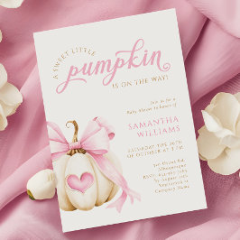 Convites Doce Pumpkin está no caminho do Chá de fraldas