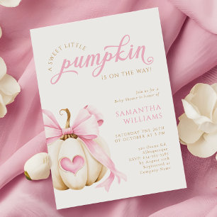 Convites Doce Pumpkin está no caminho do Chá de fraldas