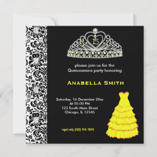 Convites Doce Quinceanera