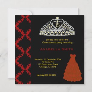 Convites Doce Quinceanera