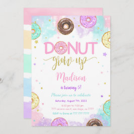 Convites Doce Rosquinha Aniversário