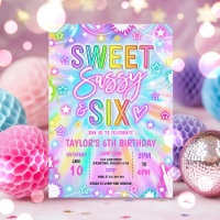 Doce Sassy E Seis 6 Brilhante Neon