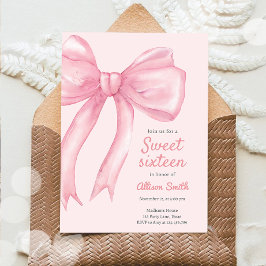 Convites Doce Sessenta Arcos Rosa Coquette 16º Aniversário