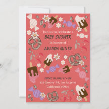 Doces Salgados para Chá de Bebê com Estampa Vermel