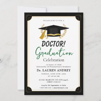 Convites Doctor Graduation Party Invitation