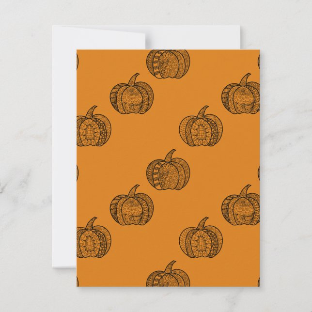Convites Dodores de Halloween Boho mandala bombeiros outono (Frente)