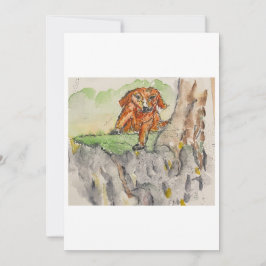 Convites Dog on a Hill Greeting Card