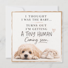 Convites Dog Pregnancy Announcement Card