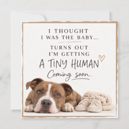 Convites Dog Pregnancy Announcement Card