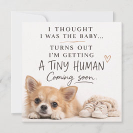 Convites Dog Pregnancy Announcement Card