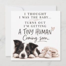 Convites Dog Pregnancy Announcement Card