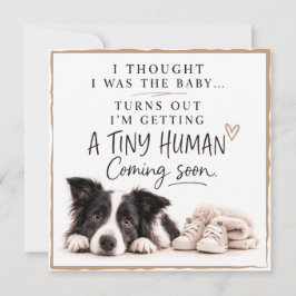 Convites Dog Pregnancy Announcement Card