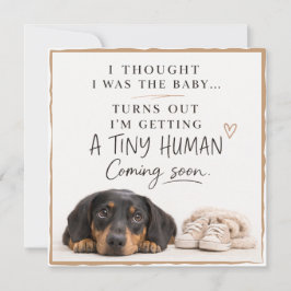 Convites Dog Pregnancy Announcement Card