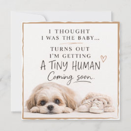 Convites Dog Pregnancy Announcement Card