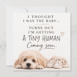 Convites Dog Pregnancy Announcement Card