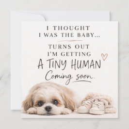 Convites Dog Pregnancy Announcement Card